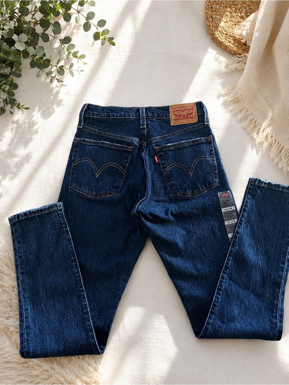 Levi's woman Deep Blue Slim Straight 501 Jeans